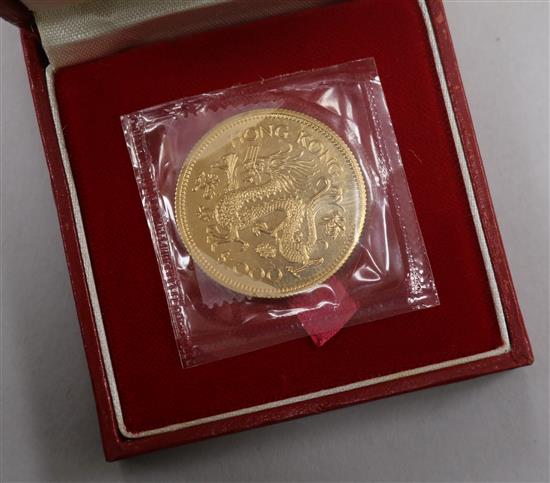 A Royal Mint Hong Kong 22ct gold Lunar Year $1000 coin,